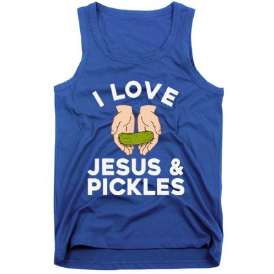 Cute Pickle Design For Jesus Pickle Lovers Gift Tank Top