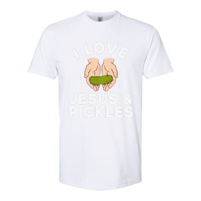 Cute Pickle Design For Jesus Pickle Lovers Gift Softstyle CVC T-Shirt