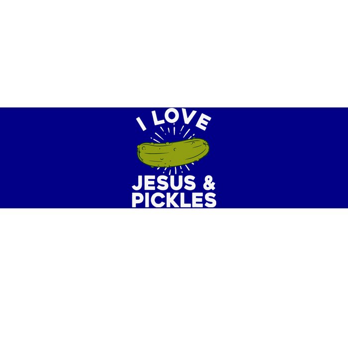 Cute Pickle Design For Jesus Pickle Lovers Bumper Sticker