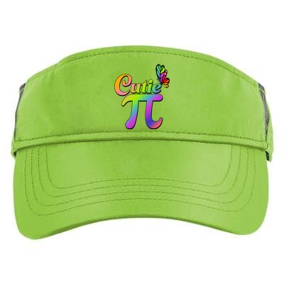 Cute Pi Day 314 Rainbow Butterfly Cutie Pi Adult Drive Performance Visor