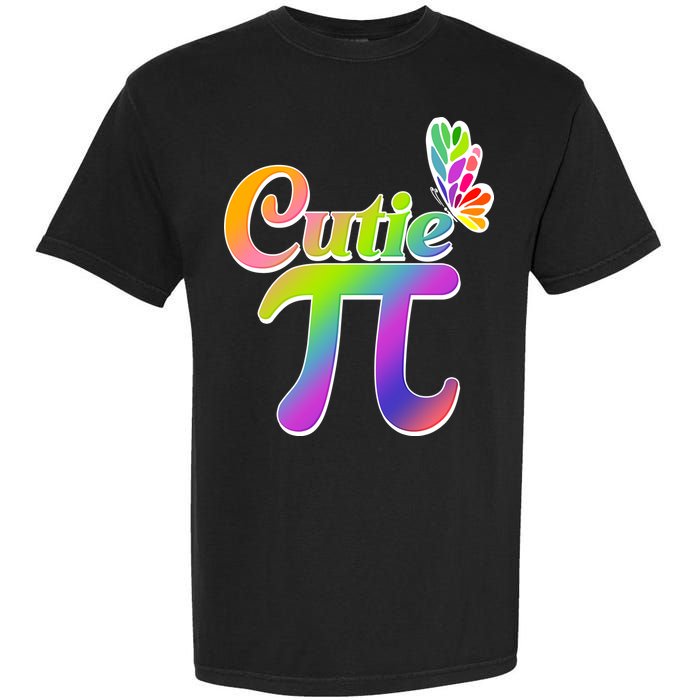 Cute Pi Day 314 Rainbow Butterfly Cutie Pi Garment-Dyed Heavyweight T-Shirt