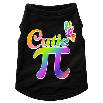 Cute Pi Day 314 Rainbow Butterfly Cutie Pi Doggie Tank