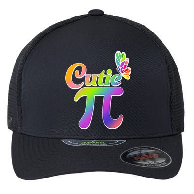 Cute Pi Day 314 Rainbow Butterfly Cutie Pi Flexfit Unipanel Trucker Cap