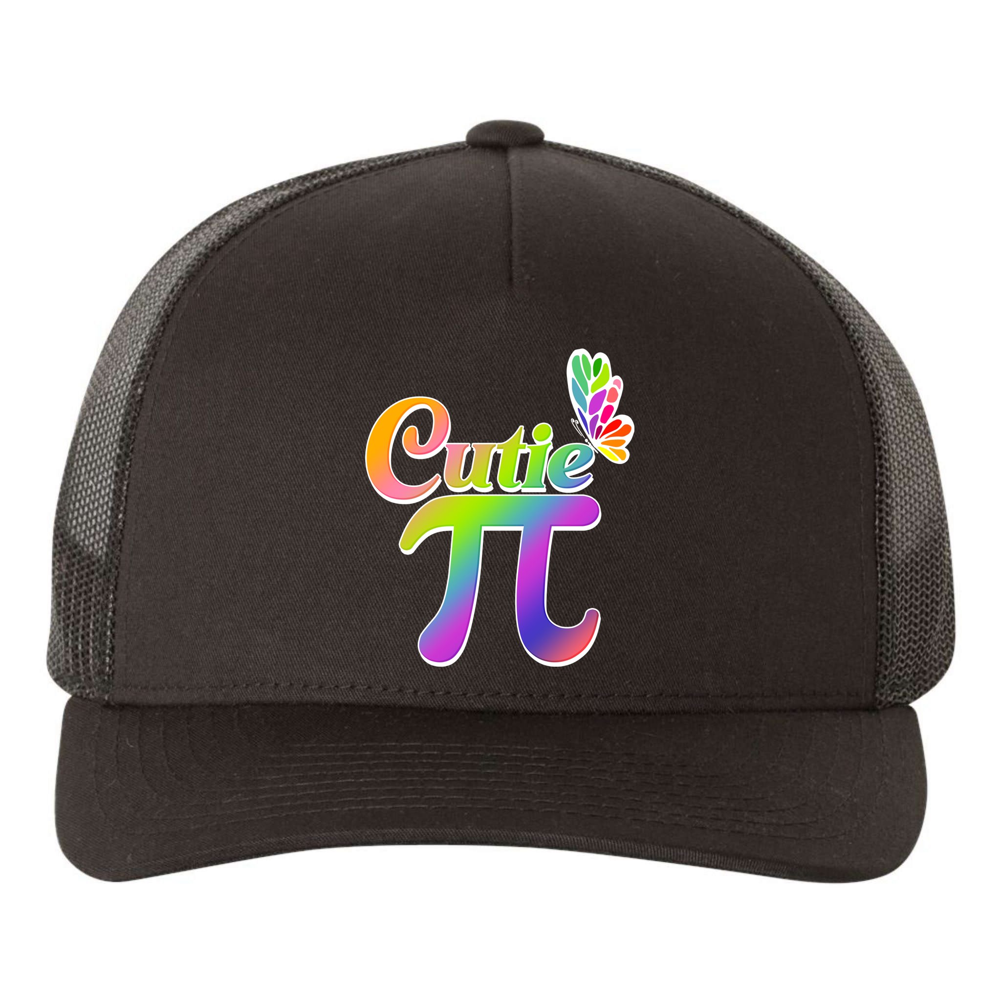Cute Pi Day 314 Rainbow Butterfly Cutie Pi Yupoong Adult 5-Panel Trucker Hat