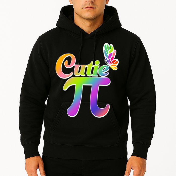Cute Pi Day 314 Rainbow Butterfly Cutie Pi Hoodie