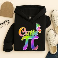 Cute Pi Day 314 Rainbow Butterfly Cutie Pi Hoodie