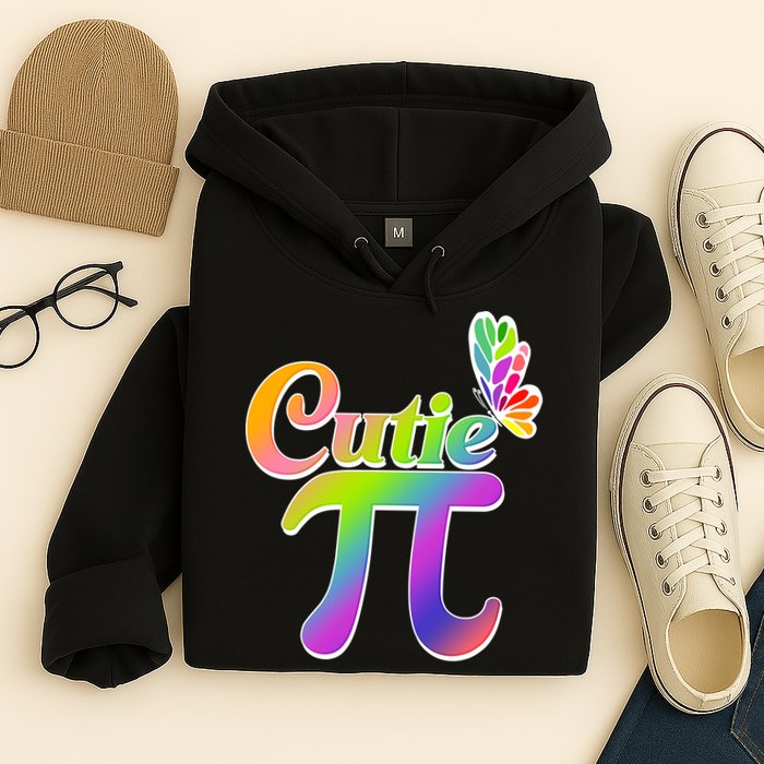 Cute Pi Day 314 Rainbow Butterfly Cutie Pi Hoodie
