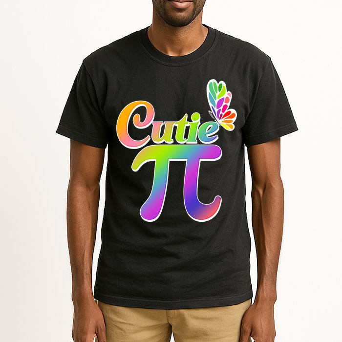 Cute Pi Day 314 Rainbow Butterfly Cutie Pi Tall T-Shirt