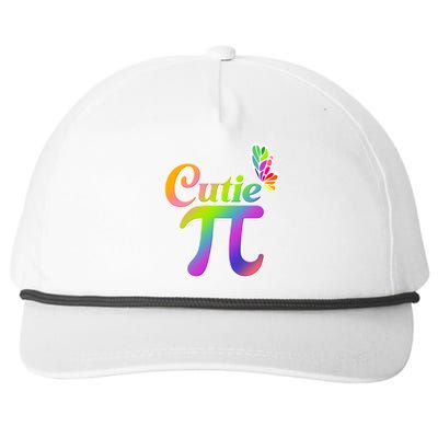 Cute Pi Day 314 Rainbow Butterfly Cutie Pi Snapback Five-Panel Rope Hat