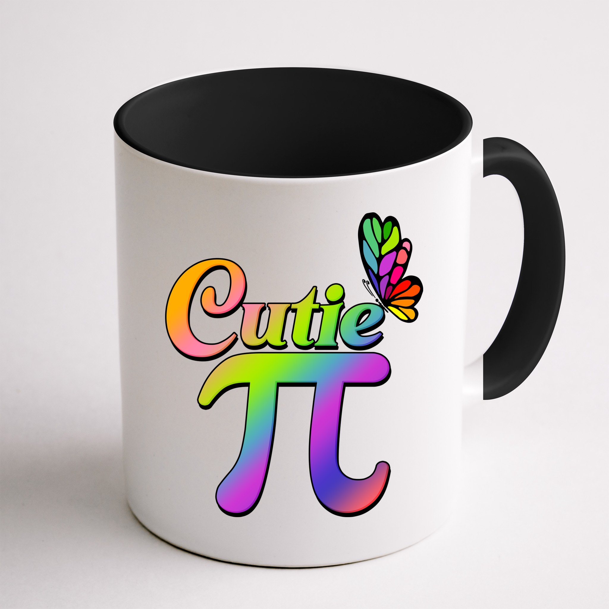 Cute Pi Day 314 Rainbow Butterfly Cutie Pi Mug