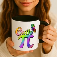 Cute Pi Day 314 Rainbow Butterfly Cutie Pi Mug