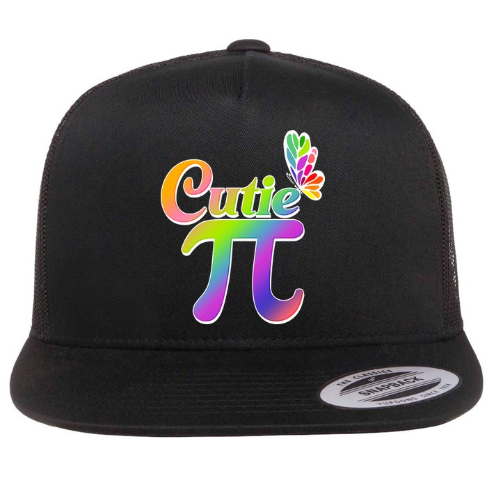 Cute Pi Day 314 Rainbow Butterfly Cutie Pi Flatbill Hat