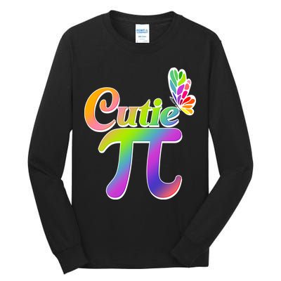 Cute Pi Day 314 Rainbow Butterfly Cutie Pi Tall Long Sleeve T-Shirt