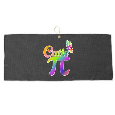 Cute Pi Day 314 Rainbow Butterfly Cutie Pi Large Microfiber Waffle Golf Towel