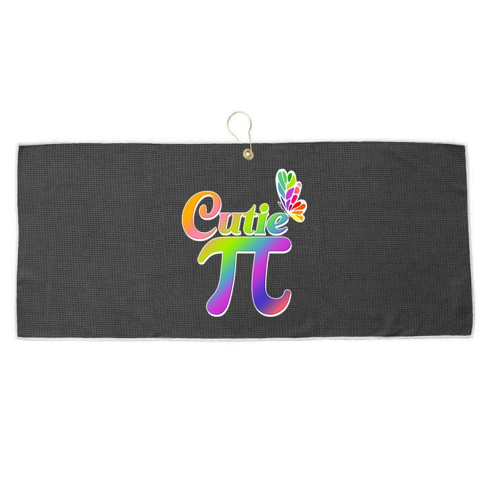 Cute Pi Day 314 Rainbow Butterfly Cutie Pi Large Microfiber Waffle Golf Towel