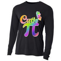 Cute Pi Day 314 Rainbow Butterfly Cutie Pi Cooling Performance Long Sleeve Crew