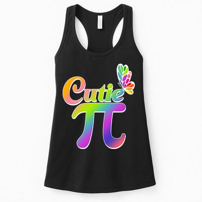 Cute Pi Day 314 Rainbow Butterfly Cutie Pi Womens Tank Top