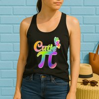 Cute Pi Day 314 Rainbow Butterfly Cutie Pi Womens Tank Top