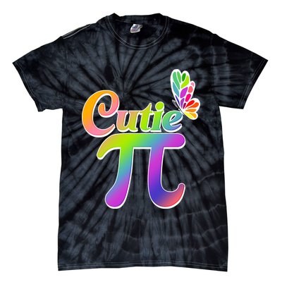 Cute Pi Day 314 Rainbow Butterfly Cutie Pi Tie-Dye T-Shirt