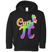 Cute Pi Day 314 Rainbow Butterfly Cutie Pi Toddler Hoodie