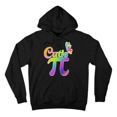 Cute Pi Day 314 Rainbow Butterfly Cutie Pi Tall Hoodie