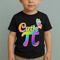 Cute Pi Day 314 Rainbow Butterfly Cutie Pi Toddler T-Shirt