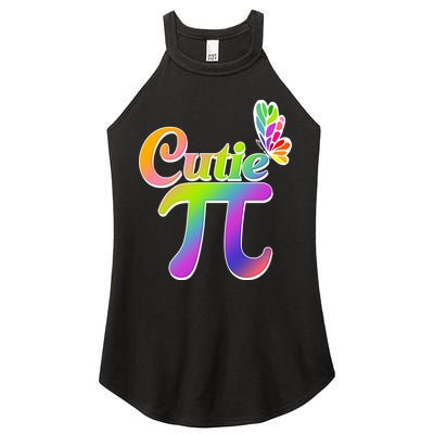 Cute Pi Day 314 Rainbow Butterfly Cutie Pi Women's Perfect Tri Rocker Tank