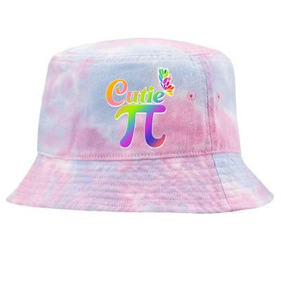 Cute Pi Day 314 Rainbow Butterfly Cutie Pi Tie-Dyed Bucket Hat