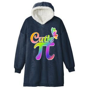 Cute Pi Day 314 Rainbow Butterfly Cutie Pi Hooded Wearable Blanket