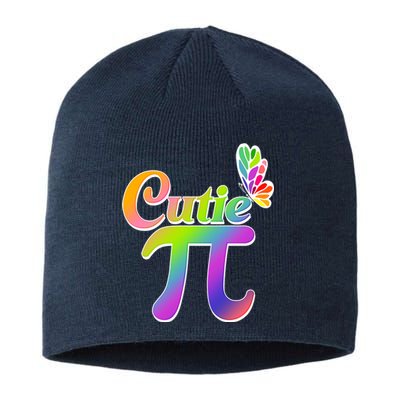 Cute Pi Day 314 Rainbow Butterfly Cutie Pi Sustainable Beanie