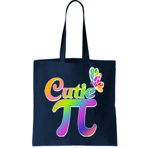 Cute Pi Day 314 Rainbow Butterfly Cutie Pi Tote Bag