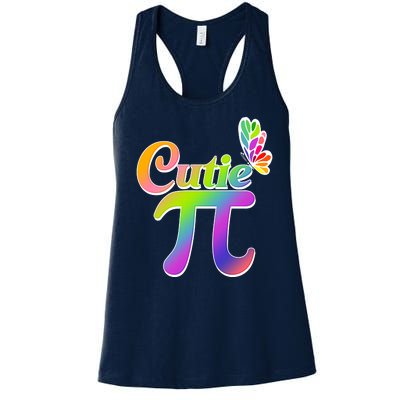 Cute Pi Day 314 Rainbow Butterfly Cutie Pi Women's Racerback Tank