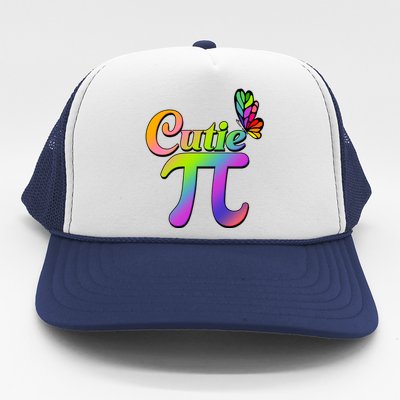 Cute Pi Day 314 Rainbow Butterfly Cutie Pi Trucker Hat