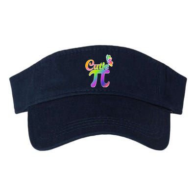 Cute Pi Day 314 Rainbow Butterfly Cutie Pi Valucap Bio-Washed Visor