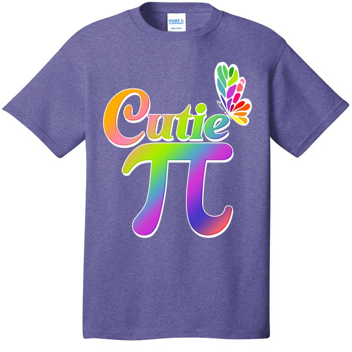 Cute Pi Day 314 Rainbow Butterfly Cutie Pi T-Shirt