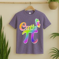 Cute Pi Day 314 Rainbow Butterfly Cutie Pi T-Shirt