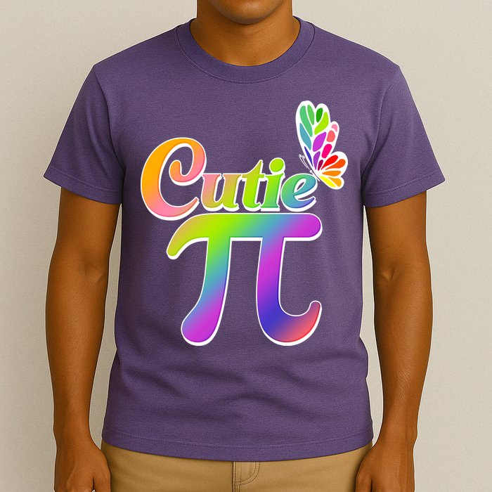 Cute Pi Day 314 Rainbow Butterfly Cutie Pi T-Shirt