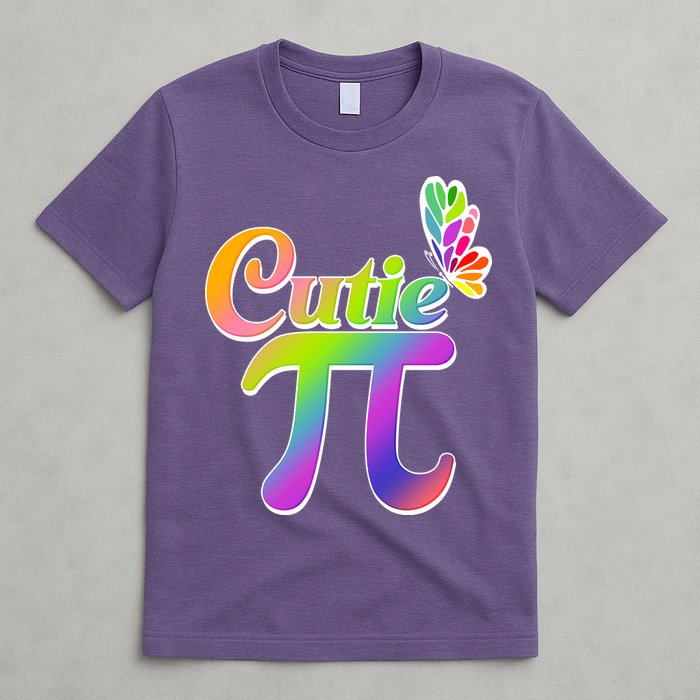 Cute Pi Day 314 Rainbow Butterfly Cutie Pi T-Shirt