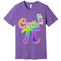 Cute Pi Day 314 Rainbow Butterfly Cutie Pi Premium T-Shirt