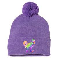 Cute Pi Day 314 Rainbow Butterfly Cutie Pi Pom Pom 12in Knit Beanie