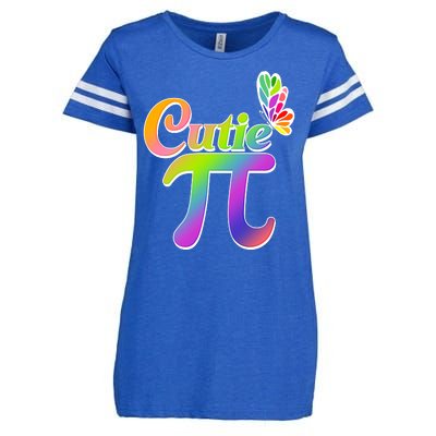 Cute Pi Day 314 Rainbow Butterfly Cutie Pi Enza Ladies Jersey Football T-Shirt