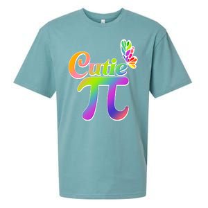 Cute Pi Day 314 Rainbow Butterfly Cutie Pi Sueded Cloud Jersey T-Shirt