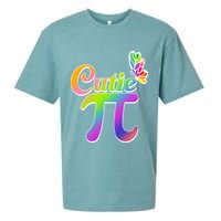 Cute Pi Day 314 Rainbow Butterfly Cutie Pi Sueded Cloud Jersey T-Shirt
