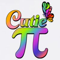 Cute Pi Day 314 Rainbow Butterfly Cutie Pi Garment-Dyed Sweatshirt