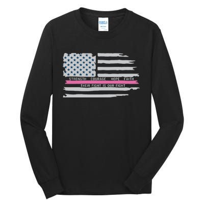 Columbia Police Department Pink Tall Long Sleeve T-Shirt