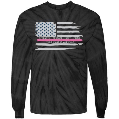 Columbia Police Department Pink Tie-Dye Long Sleeve Shirt