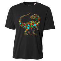 Colorful Polka Dot Dinosaur Happy Dot Day Gift Cooling Performance Crew T-Shirt