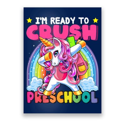 Crush Preschool Dabbing Unicorn Back To School Girl Gift Poster