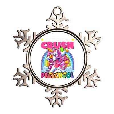 Crush Preschool Dabbing Unicorn Back To School Girl Gift Metallic Star Ornament