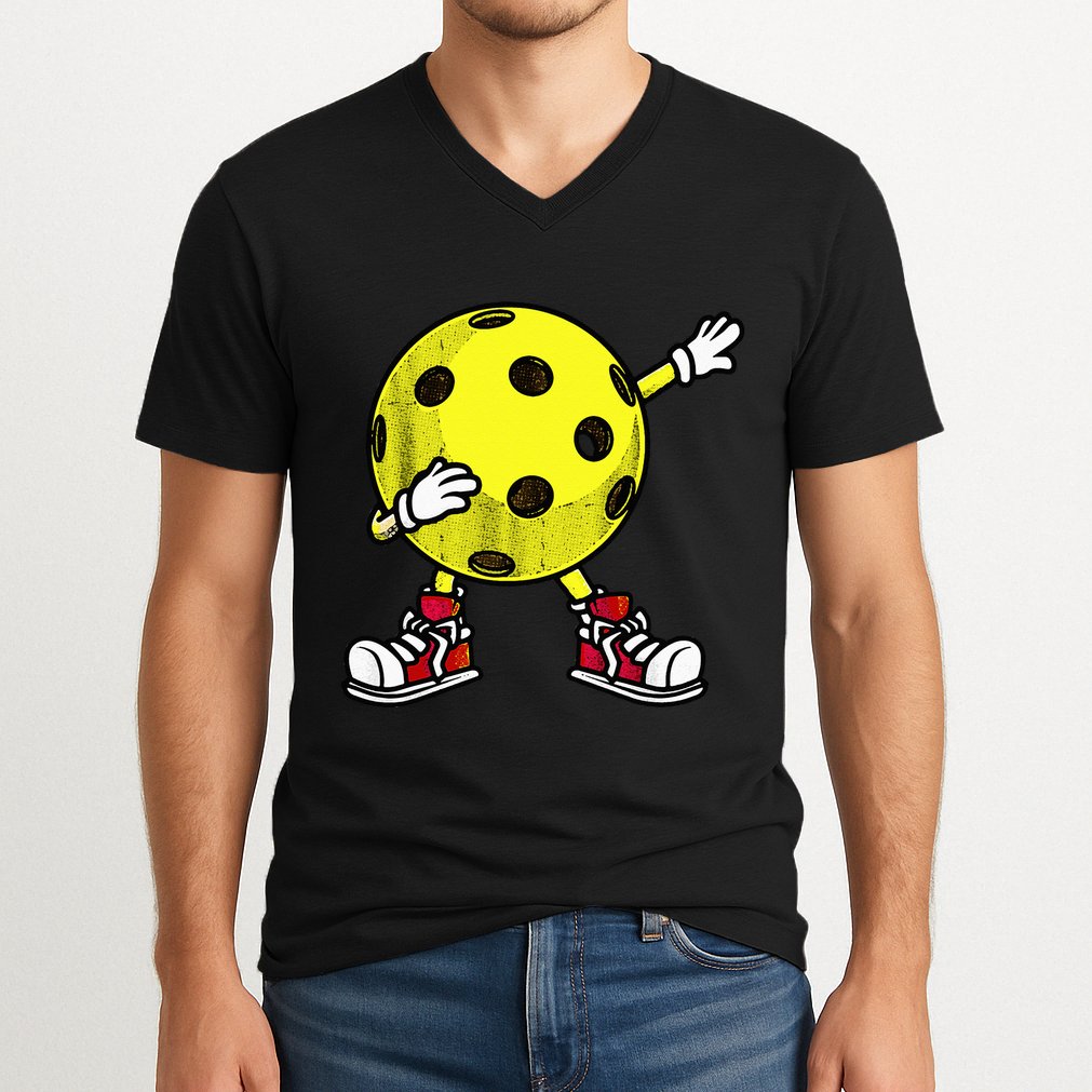 Cute Pickleball Design For Wo Dink Pickleball Player V-Neck T-Shirt